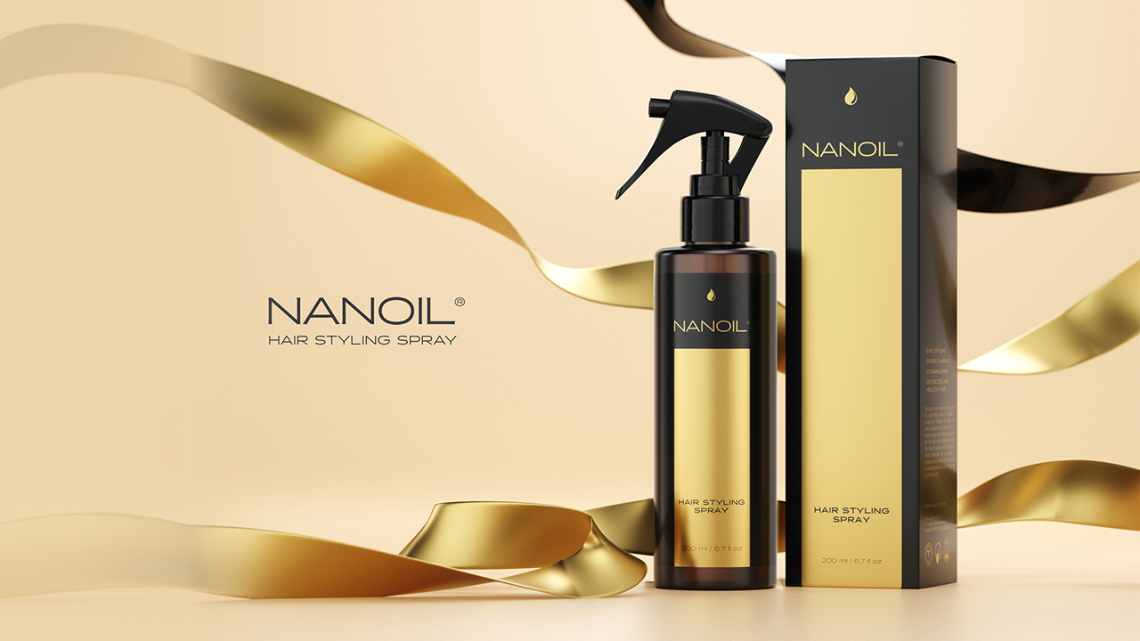 Nanoil Spray για Eπαγγελματικό Styling Μαλλιών στο Σπίτι